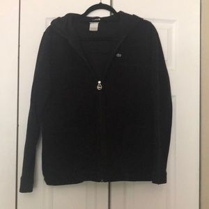 Lacoste black hooded zip up